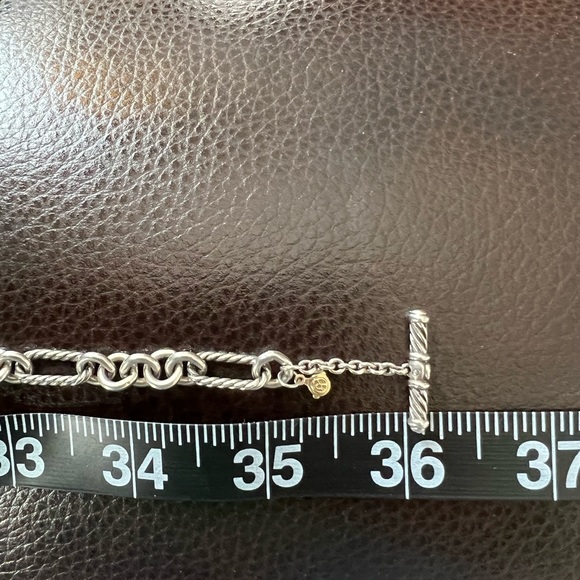 David Yurman 36” necklace 18K gold and 925 silver link - Picture 9 of 12